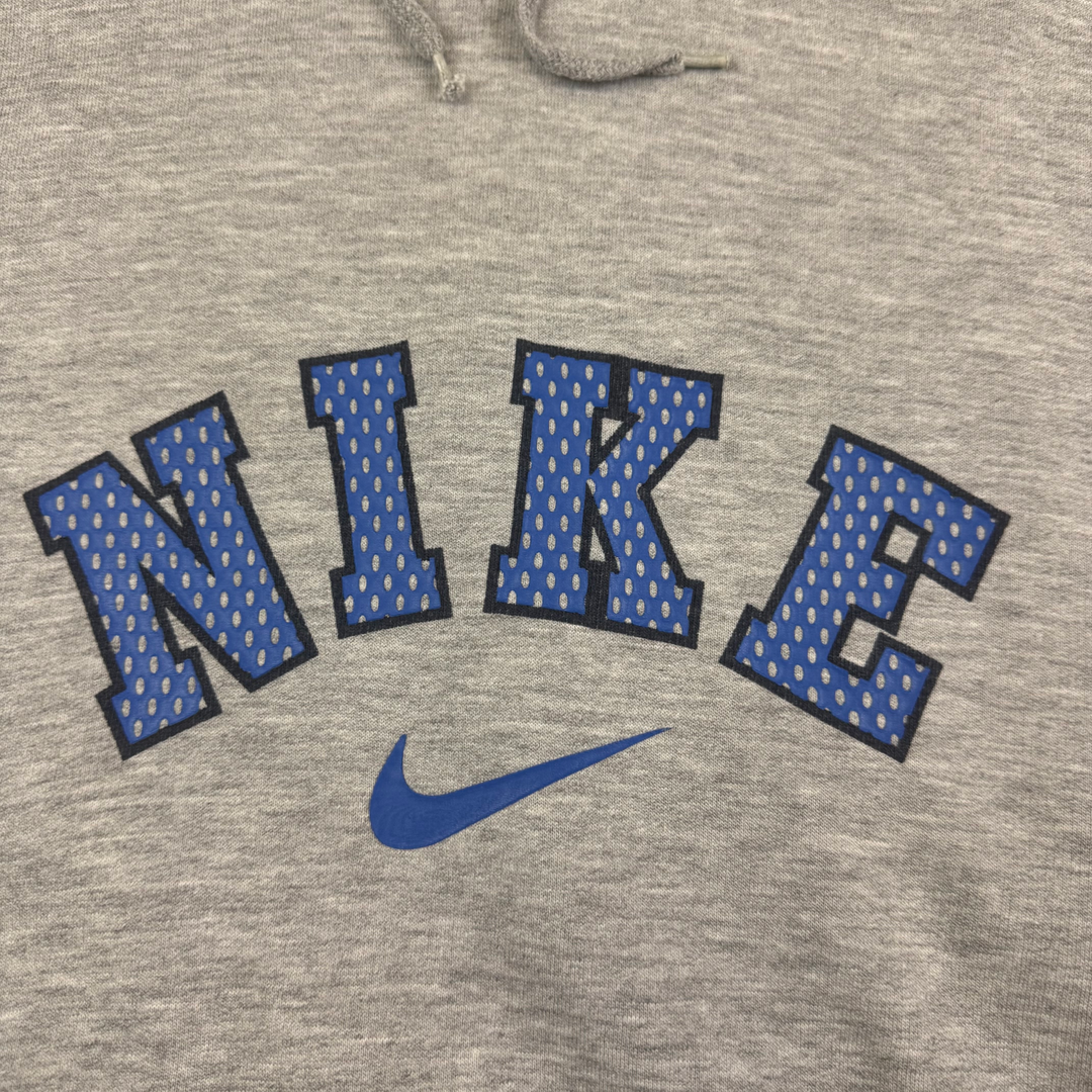 Nike 00's Pullover Center Swoosh Hoodie Grey
