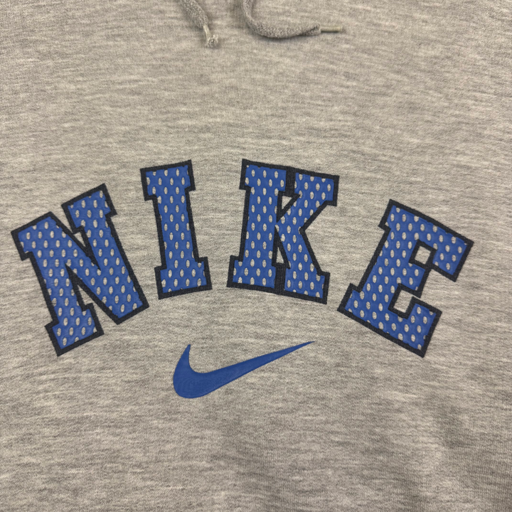 Nike 00's Pullover Center Swoosh Hoodie Grey
