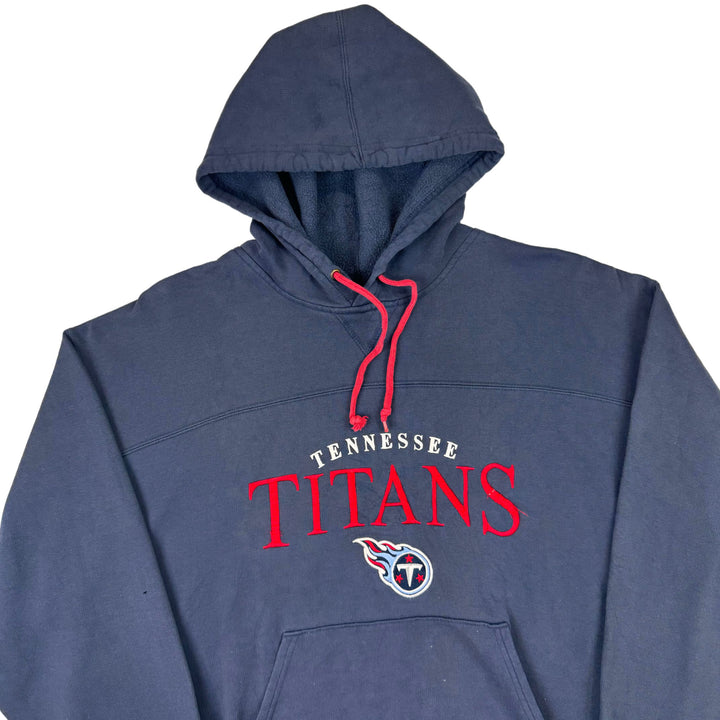 NFL Tennessee Titans Embroidered Pullover Hoodie Navy Red