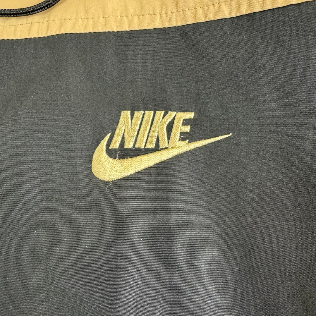 Nike 00's Full-Zip Hooded Track Jacket Beige