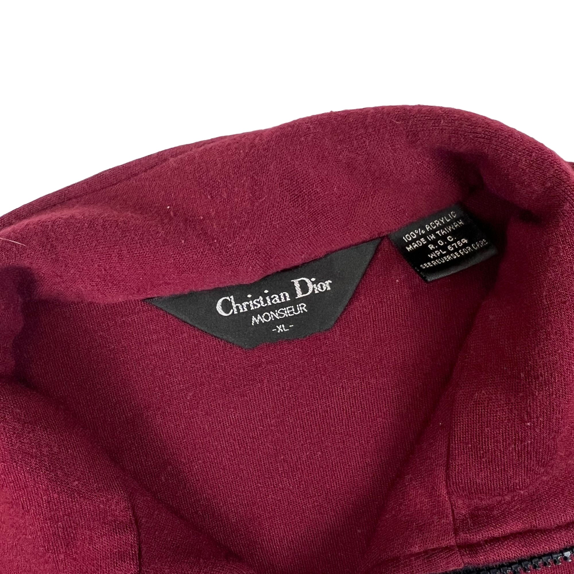 Christian Dior Monsieur Zip-Up Track Jacket Red Navy | Bring It Back