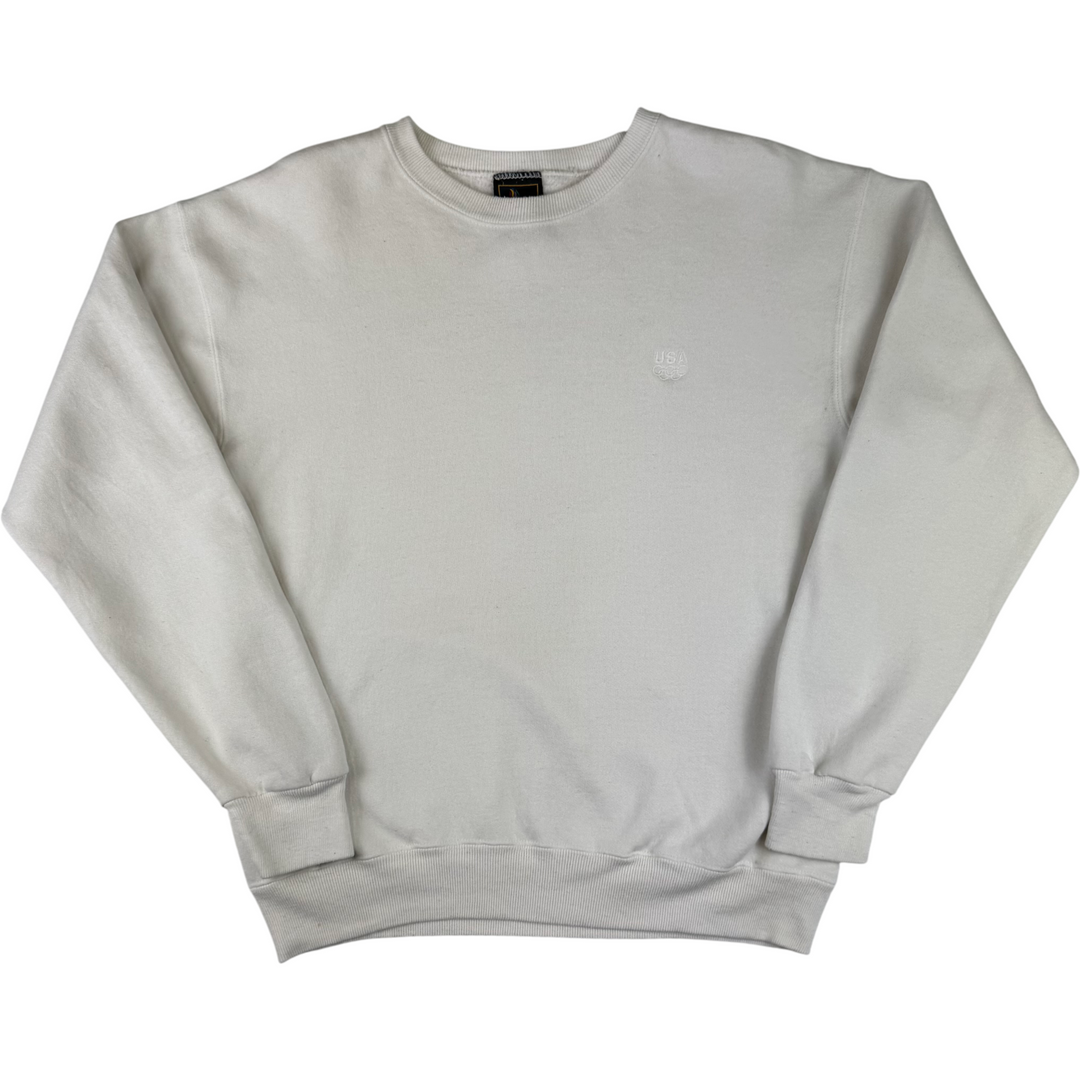 Vintage USA Olympic Crewneck Sweatshirt White