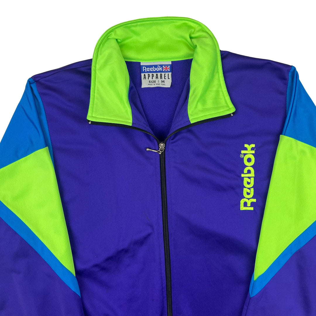 Vintage Reebok Track Jacket Blue Green