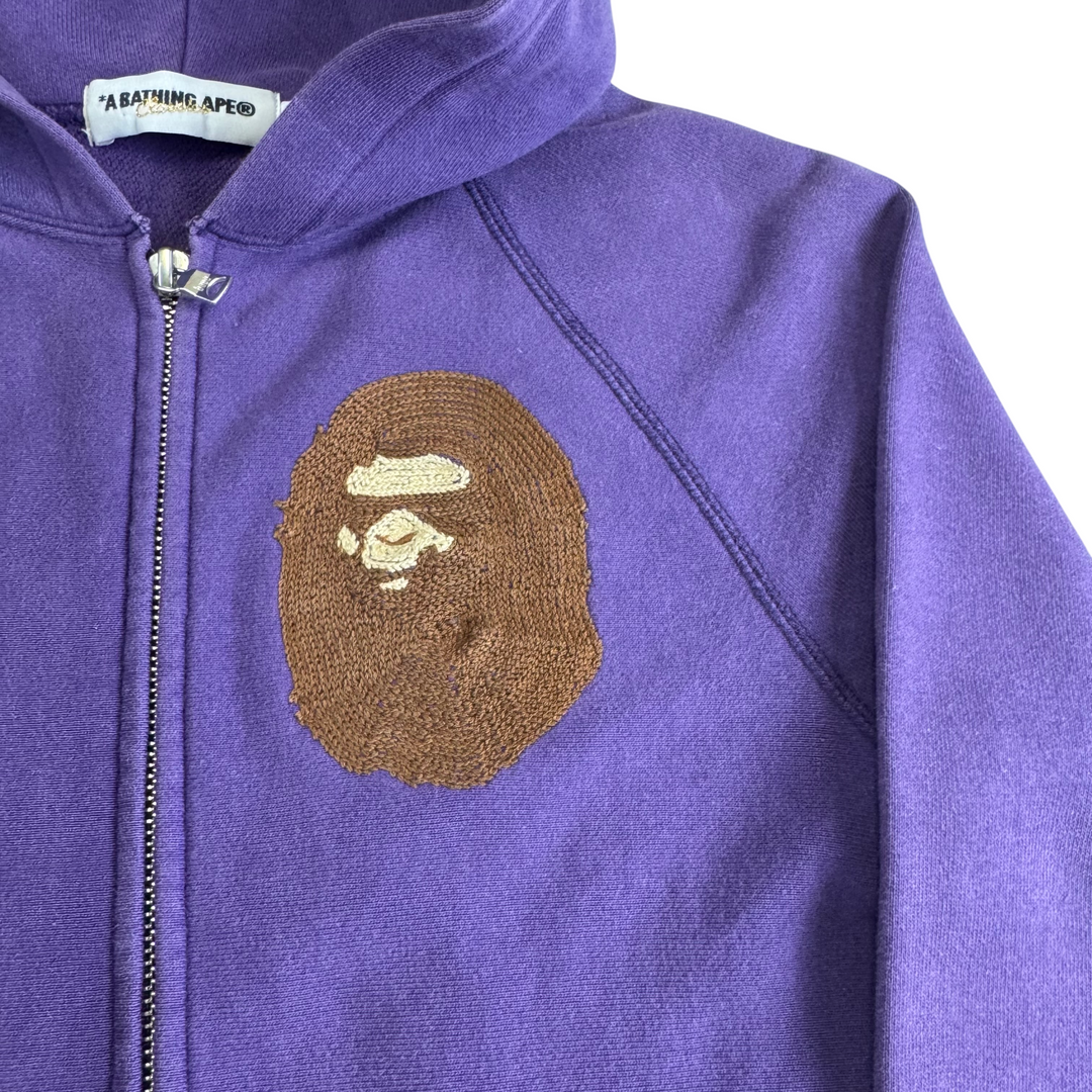 A Bathing Ape Bape Full-Zip Hoodie Purple