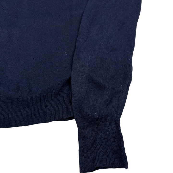 Vintage Christian Dior Monsieur 80's V-Neck Knitwear Navy