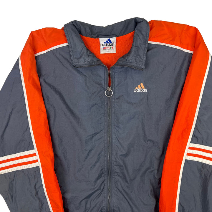 Adidas 90s Track Shell Jacket Grey Orange