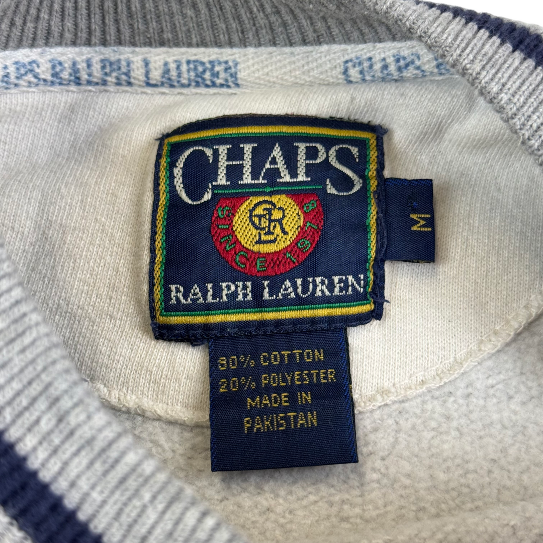 Chaps Ralph Lauren 90s Crewneck Sweatshirt Grey