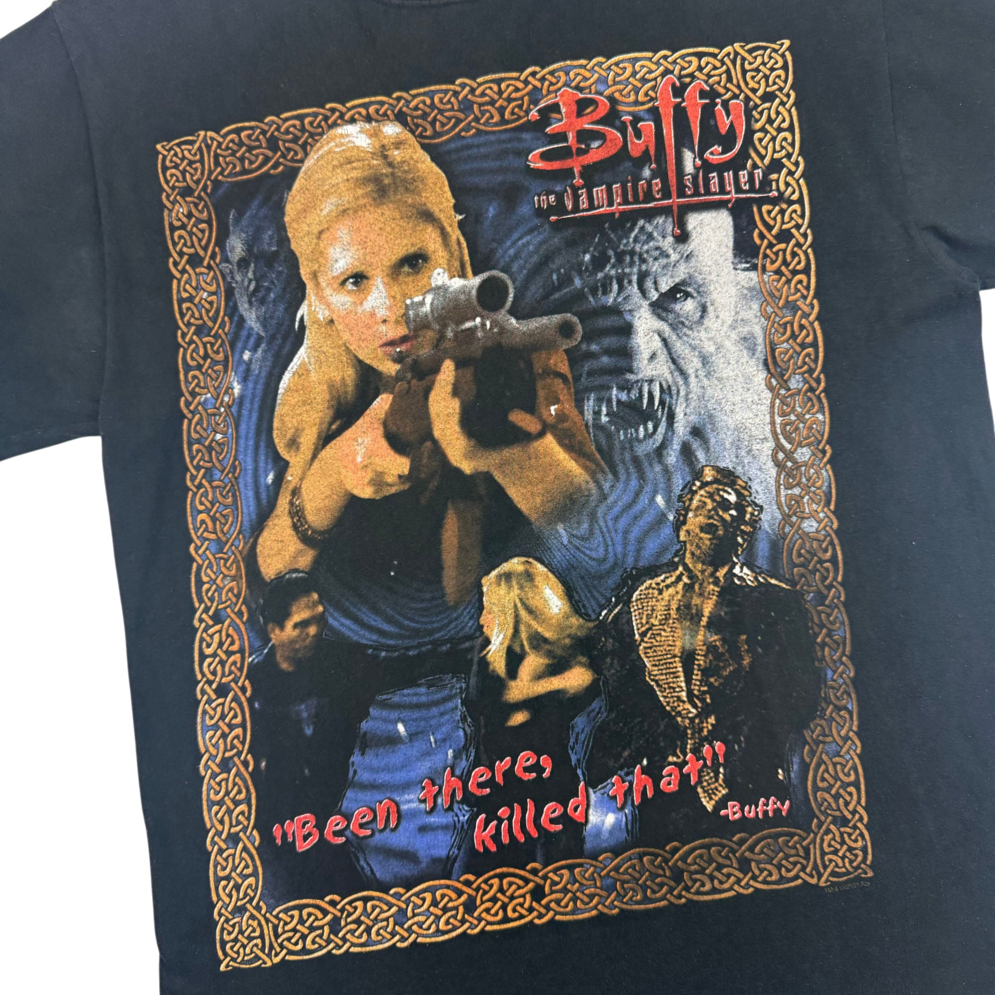 Vintage Buffy The Vampire Slayer 2001 Horror Graphic T-shirt Rare