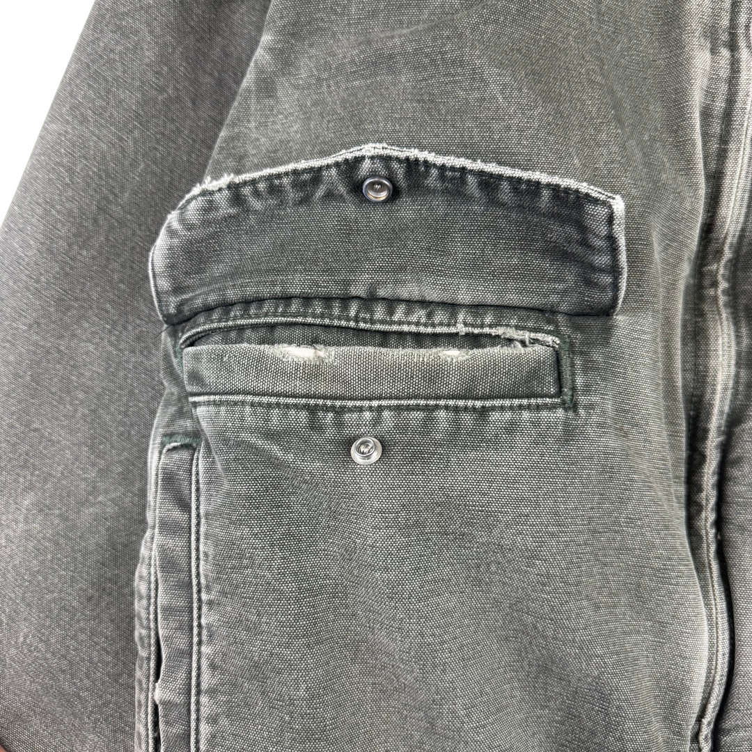 Vintage Carhartt Full-Zip Workwear Jacket Faded Green J165 MOS