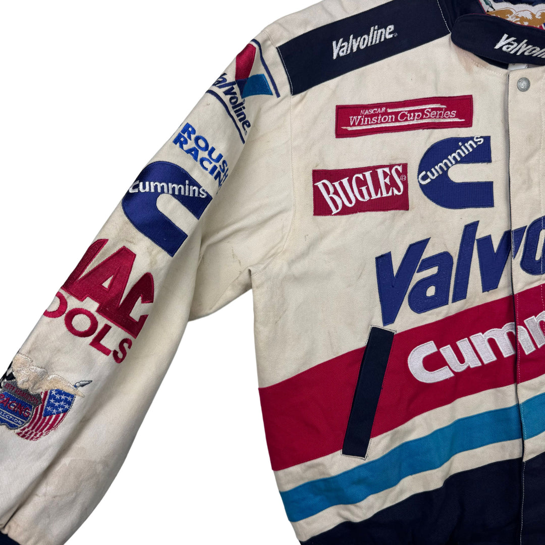 Vintage Jeff Hamilton NASCAR Racing Valvoline Cummins Jacket Rare