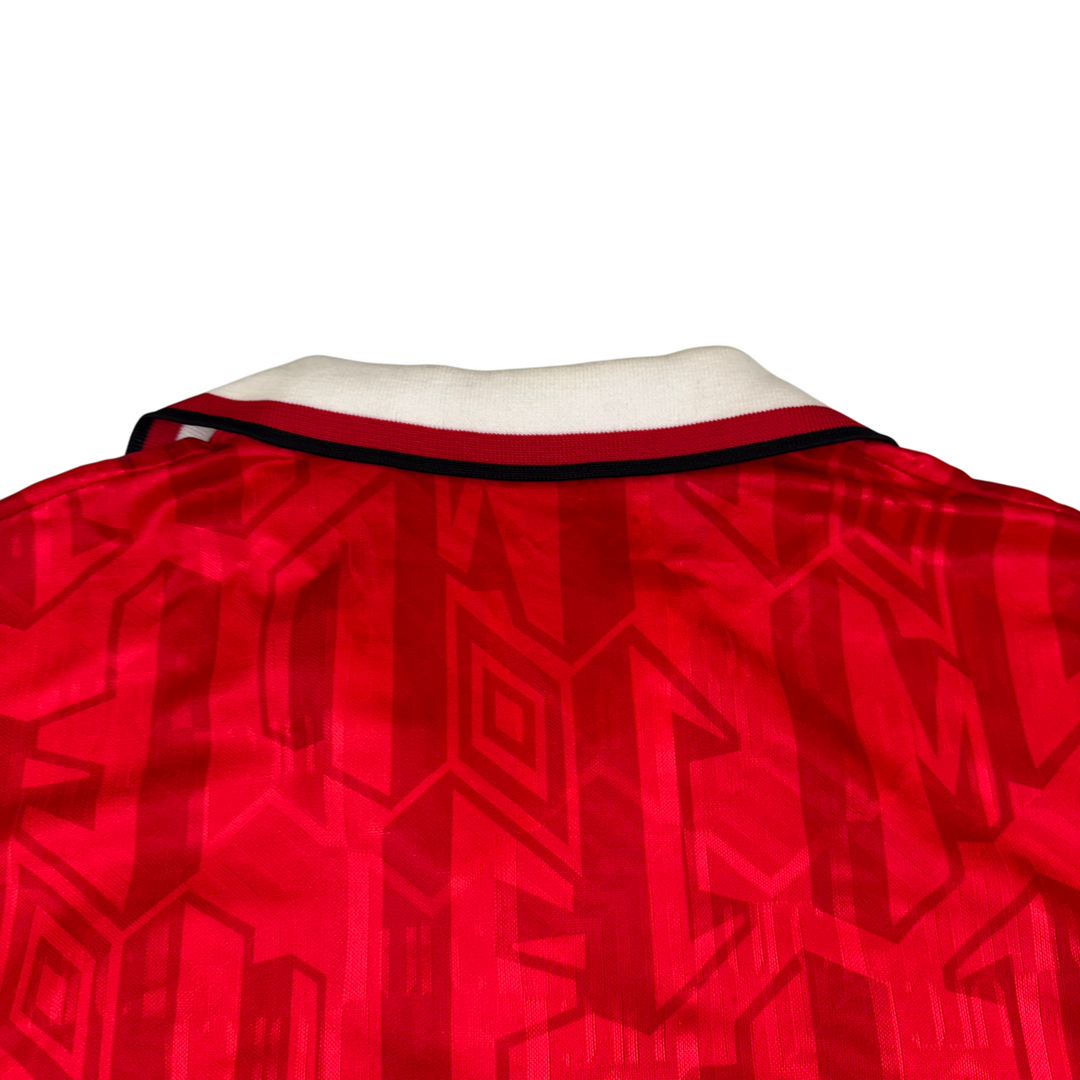 Vintage Umbro Manchester United Home Football Shirt 1992/94 Red Rare