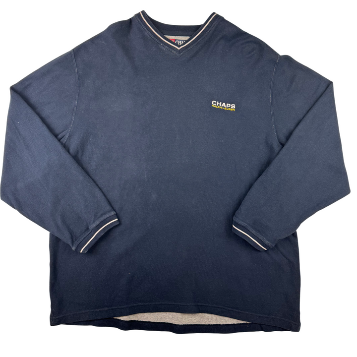 Ralph Lauren Chaps V-Neck Sweatshirt Navy