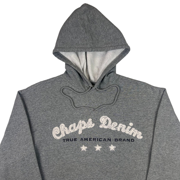 Chaps Denim Hooded Sweatshirt Grey