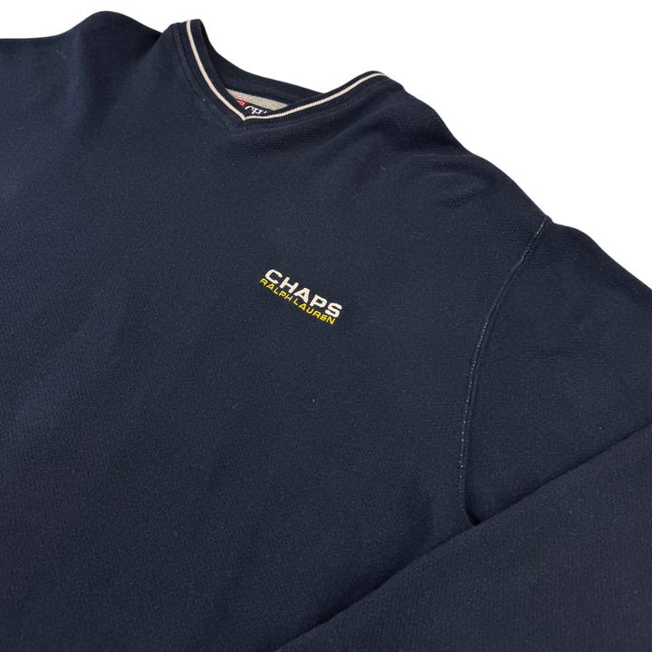 Ralph Lauren Chaps V-Neck Sweatshirt Navy