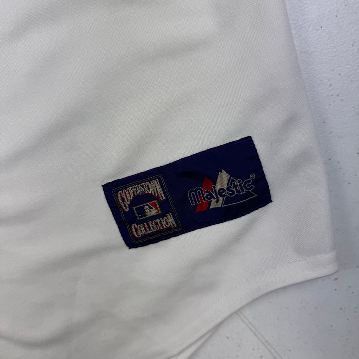 Vintage San Diego Padres 1984 Majestic Cooperstown Collection Baseball Jersey White Orange Rare