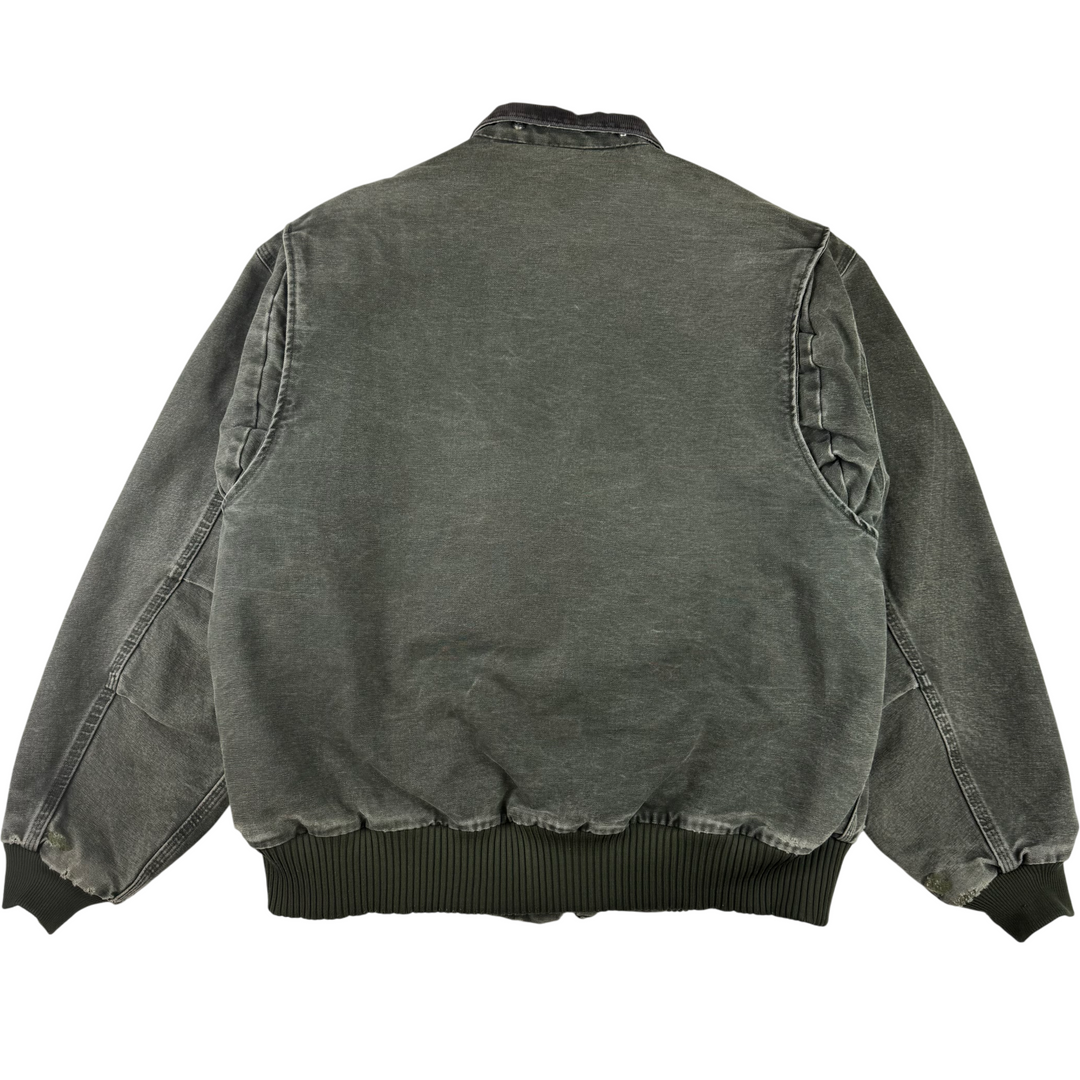 Vintage Carhartt Full-Zip Workwear Jacket Faded Green J165 MOS