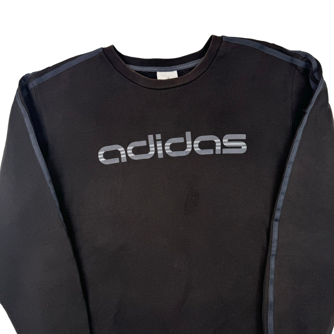 Adidas Spell Out Logo Sweatshirt Black
