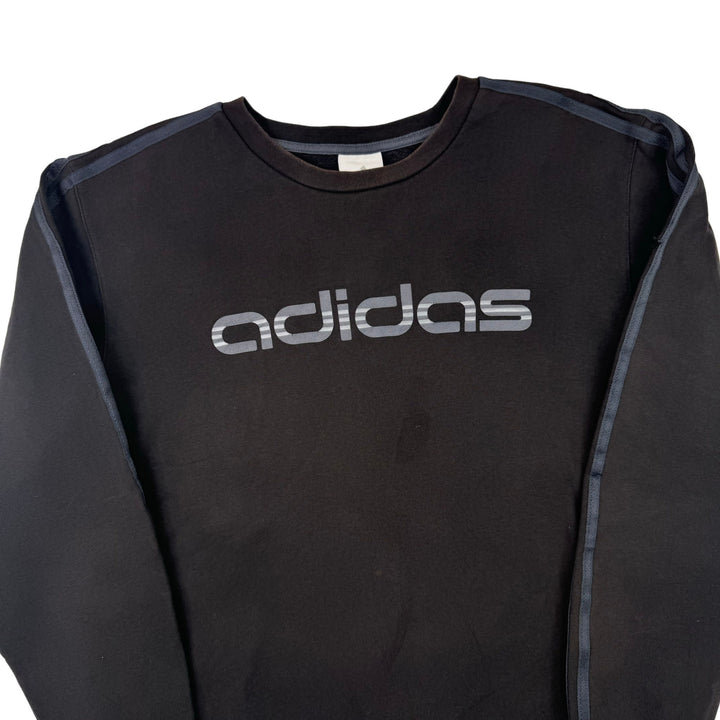 Adidas Spell Out Logo Sweatshirt Black