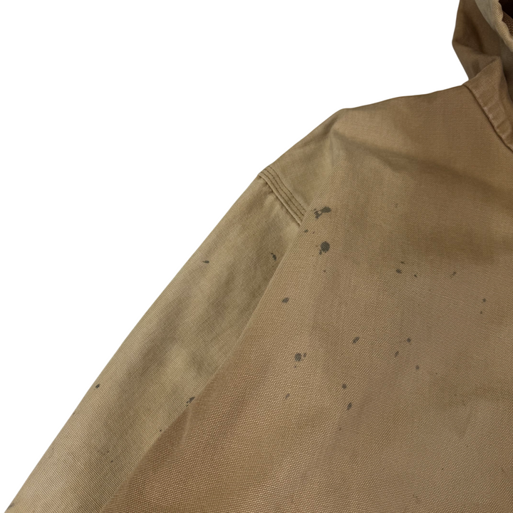Carhartt Active Workwear Full-Zip Hooded Jacket Beige Brown