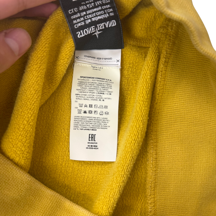 Stone Island Crewneck Sweatshirt Mustard Yellow