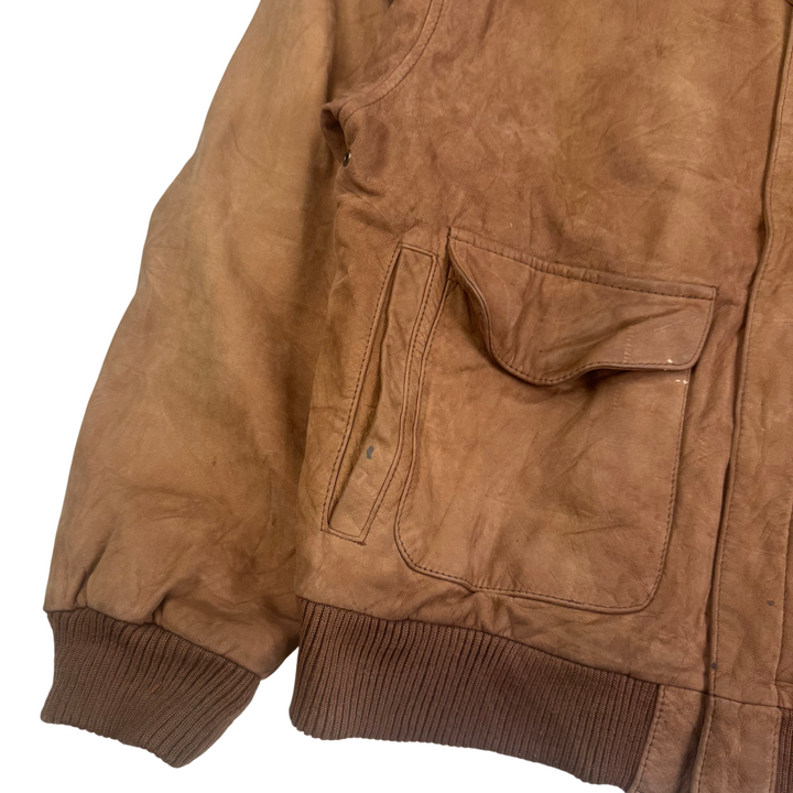 Vintage G-III Global Identity Leather Bomber Jacket