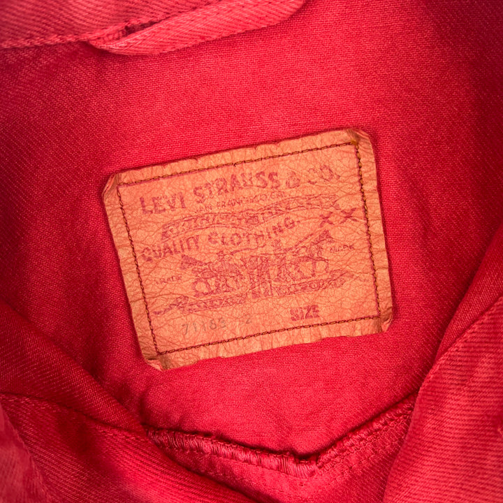 Levi's 90's Denim Trucker Distressed Jacket Red