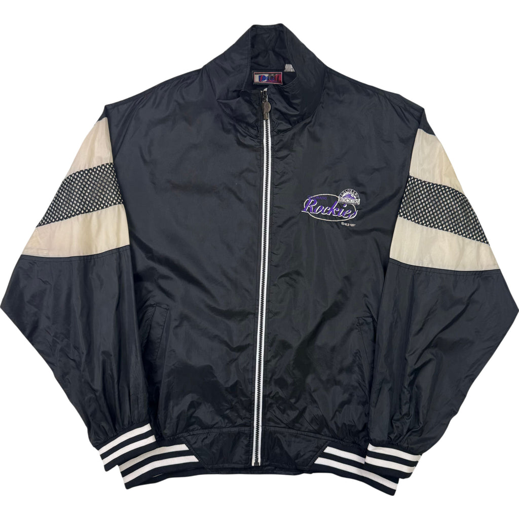 ROCKIES ジャケット ブラック Vintage 90's Pro Player Colorado Rockies MLB 1997 Zip-Up