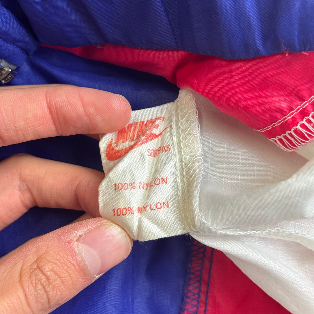 Vintage Nike 90's Full-Zip Track Jacket Blue Red