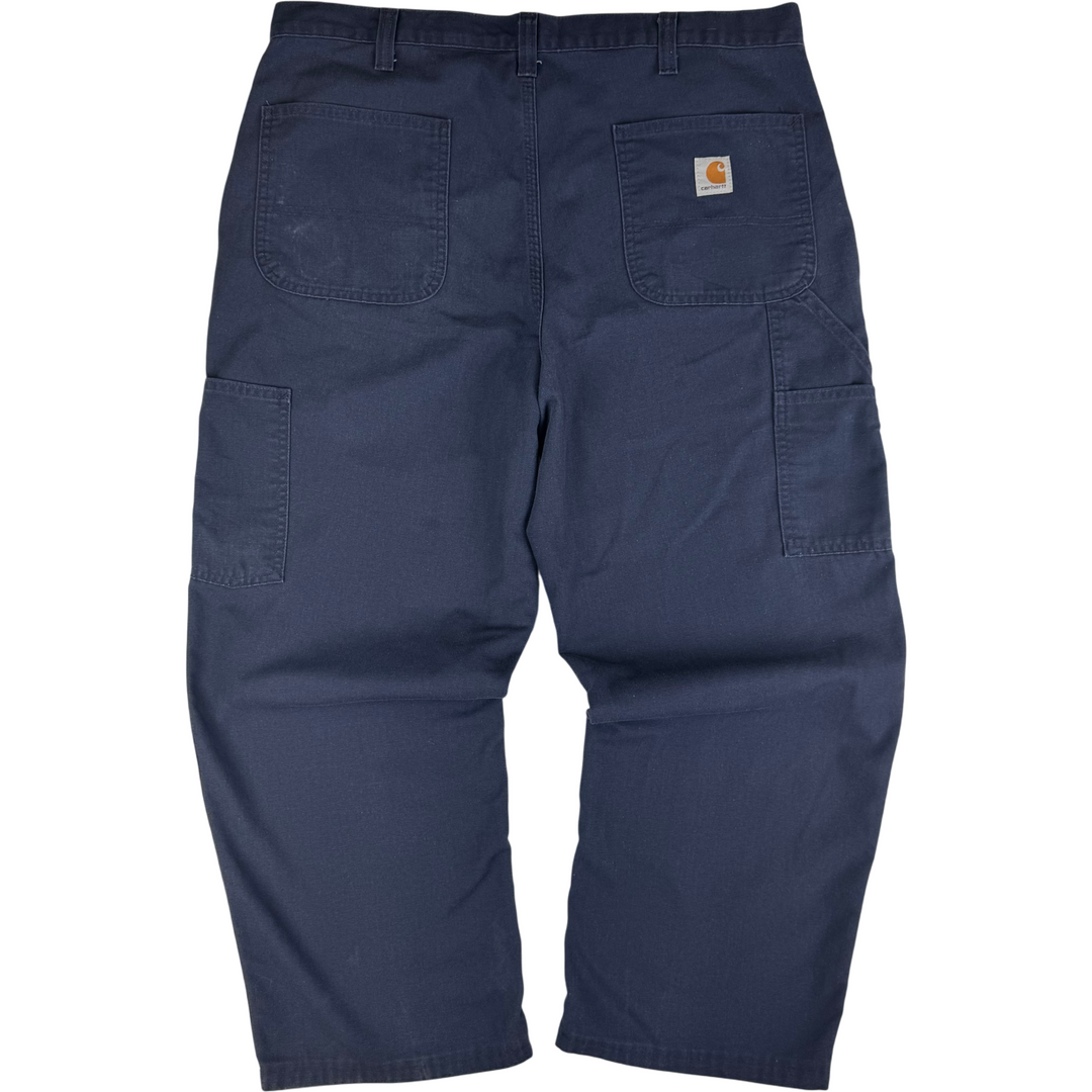 Carhartt Wide Leg Workwear Trousers Navy