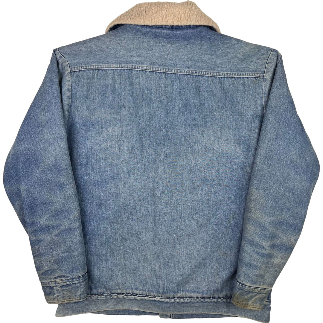 Dickies Sherpa Lined Denim Bomber Jacket Blue