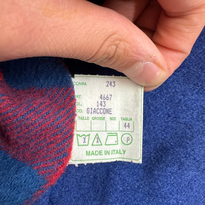 Vintage Gimel Full-Zip Wool Barn Coat Jacket Blue