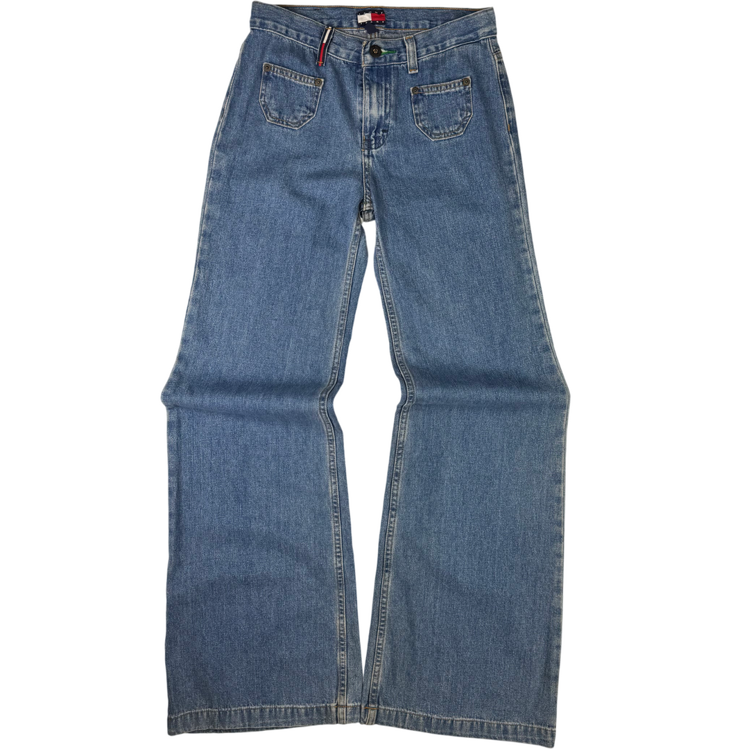 Vintage Tommy Jeans 90's Wide Leg Denim Jeans Blue