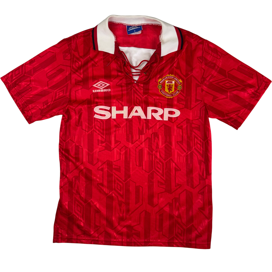 Vintage Umbro Manchester United Home Football Shirt 1992/94 Red Rare