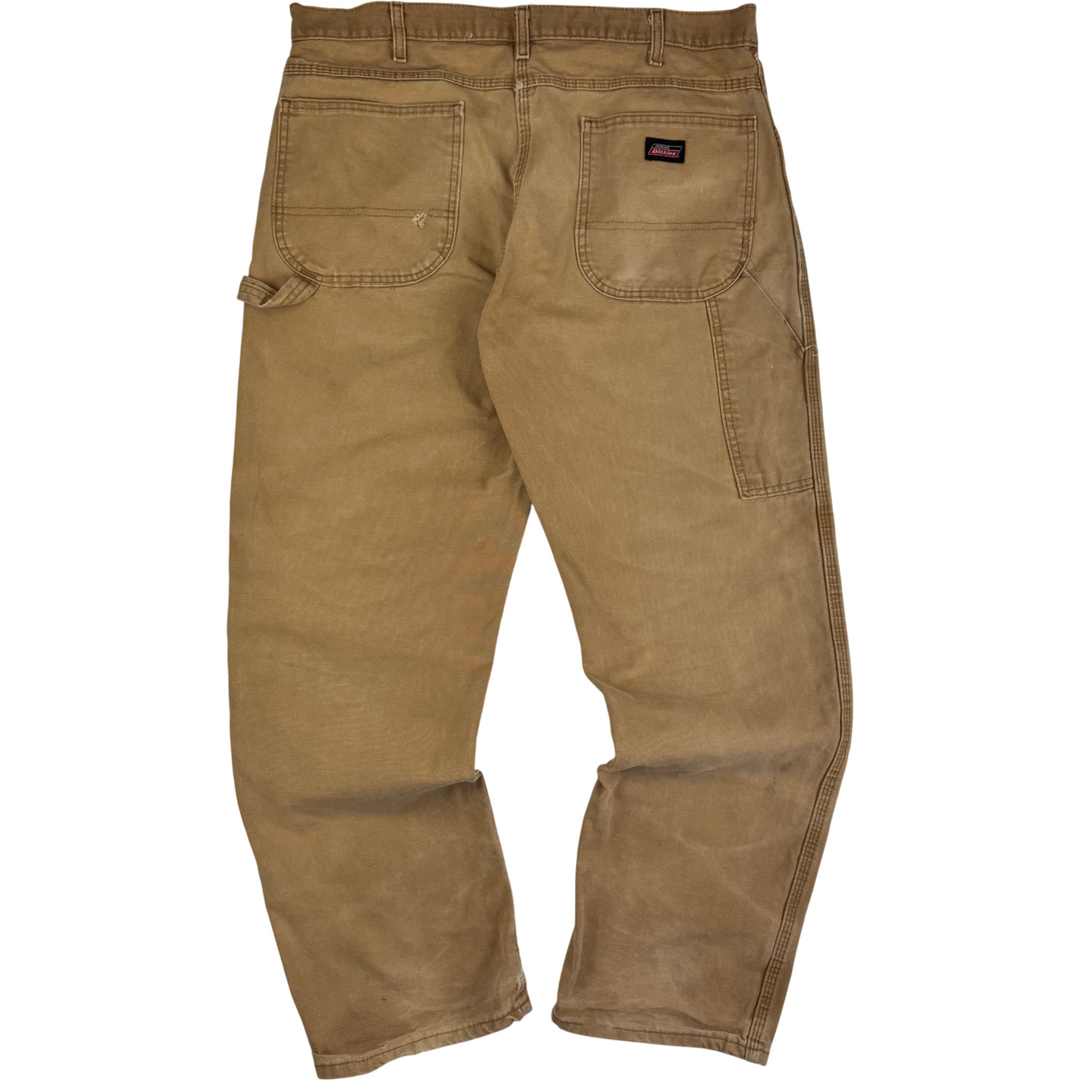 Dickies Carpenter Workwear Trousers Brown