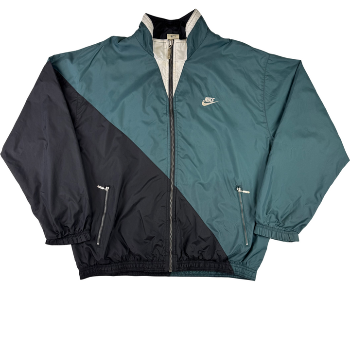 Nike 90s Full-Zip Big Swoosh Track Jacket Blue Black