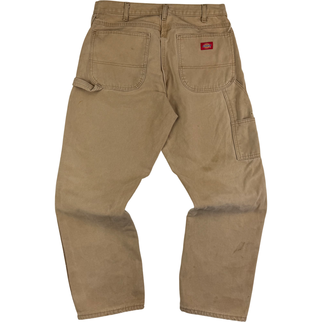 Dickies Carpenter Workwear Trousers Brown