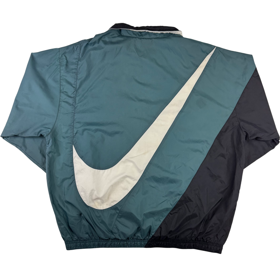 Nike 90s Full-Zip Big Swoosh Track Jacket Blue Black