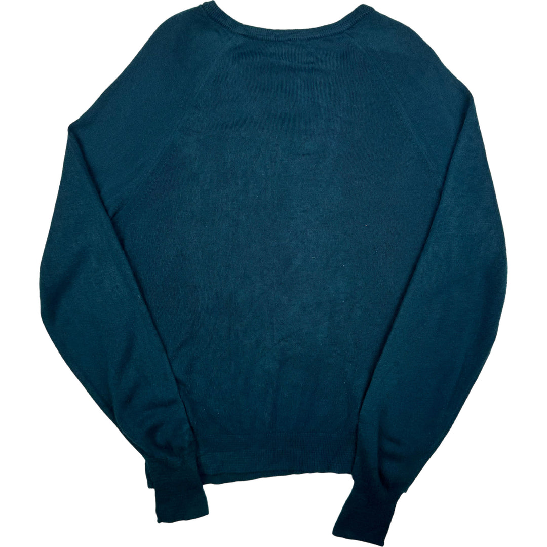 Christian Dior Monsieur V-Neck Knit Sweater Green