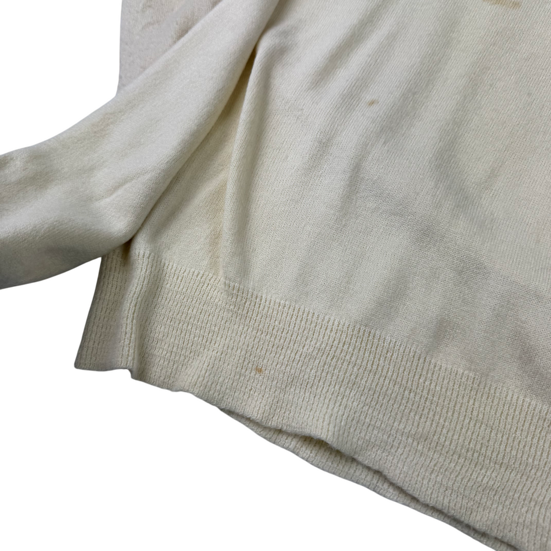 Christian Dior 90's V-Neck Knitwear Cream