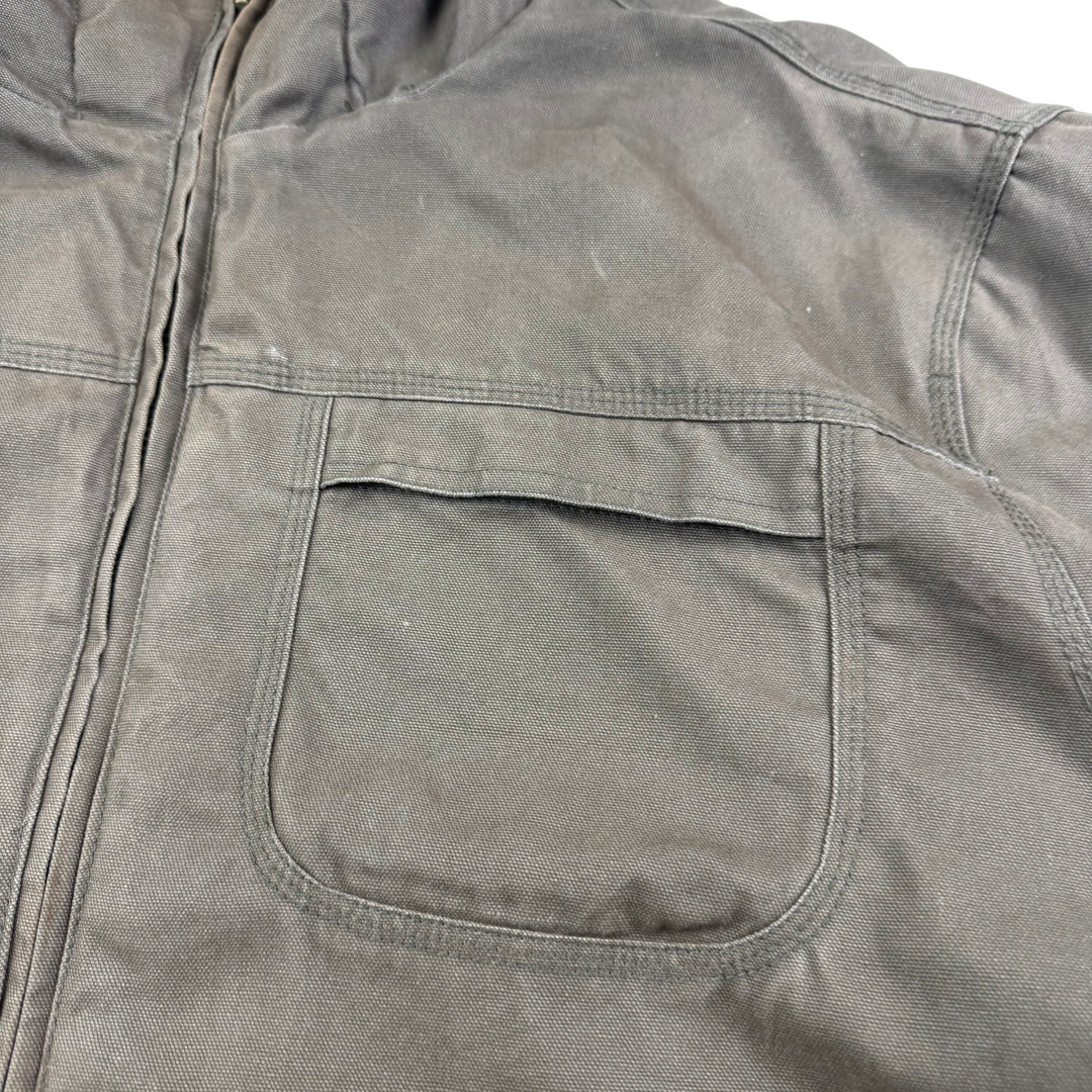 Dickies Sherpa Lined Full-Zip Workwear Jacket Khaki Green
