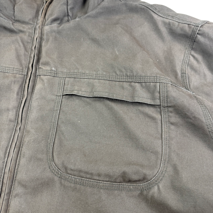 Dickies Sherpa Lined Full-Zip Workwear Jacket Khaki Green