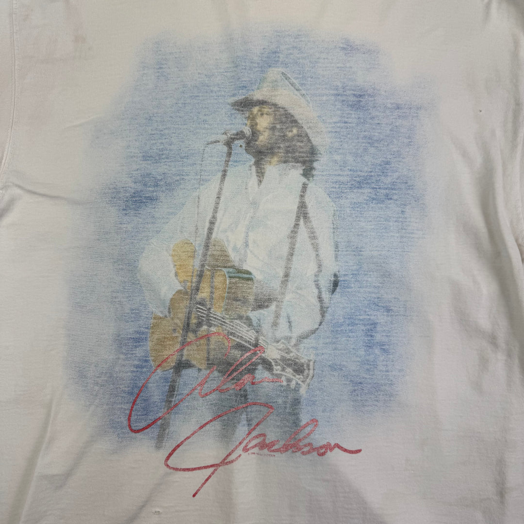 Vintage Allen Jackson 1996 Graphic Tour Distressed T-shirt White