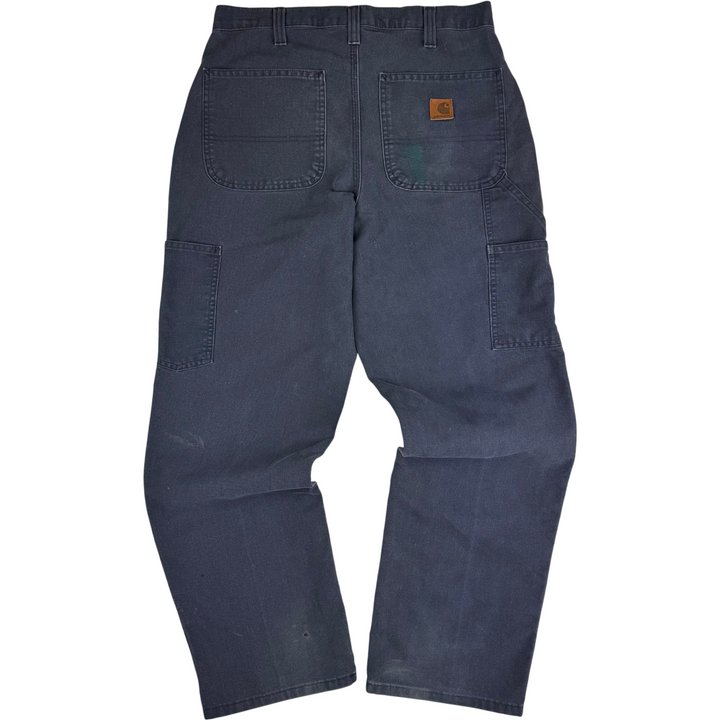 Carhartt Carpenter Workwear Dungaree Fit Trousers Navy Blue