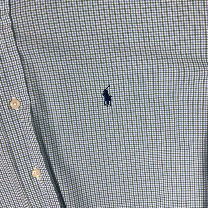 Ralph Lauren Long Sleeve Shirt Blue Green White