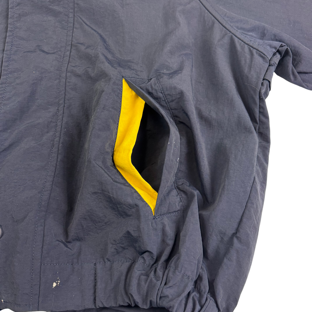 Tommy Hilfiger 90's Hooded Anorak Sailing Jacket Navy Yellow