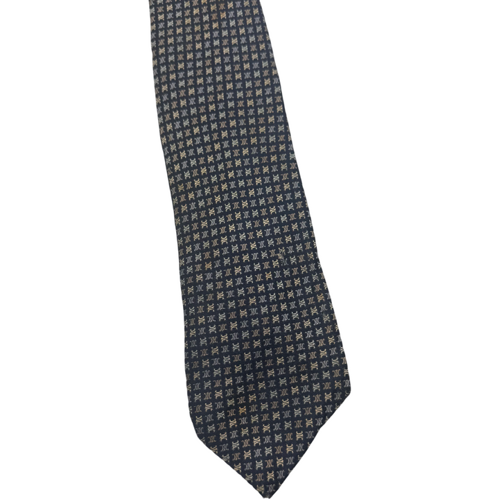 Celine Silk Tie Navy Blue