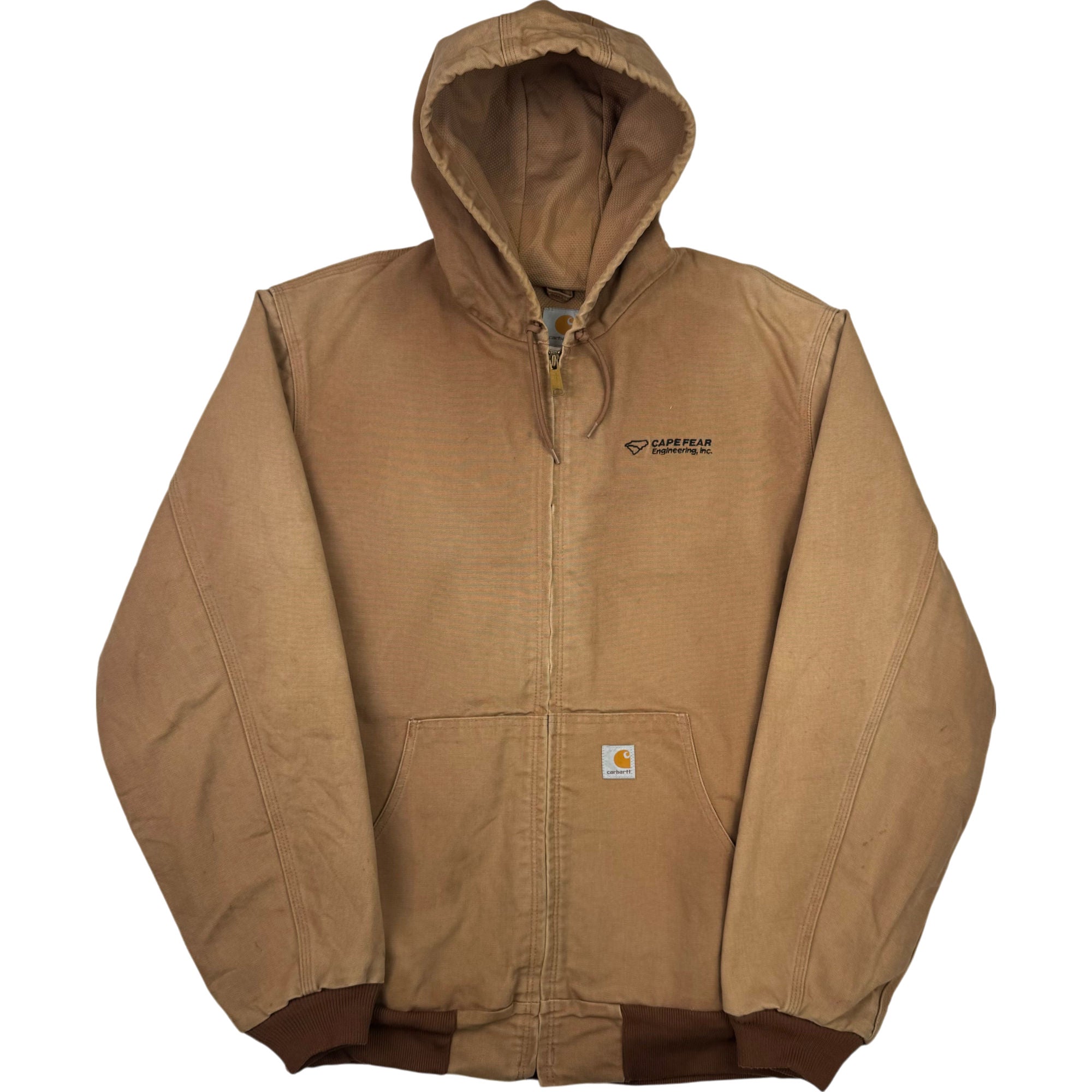 Carhartt Active Hooded Workwear Jacket Brown J130 BRN | Bring It Back