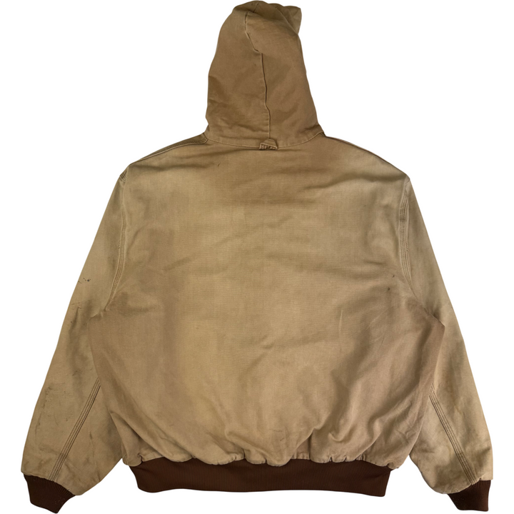 Carhartt Active Workwear Full-Zip Hooded Jacket Beige Brown