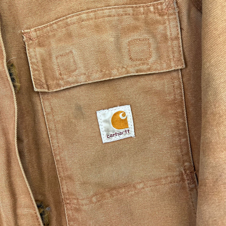 Carhartt Quilted Lined Artic Canvas Workwear Jacket Brown WC028 BRN