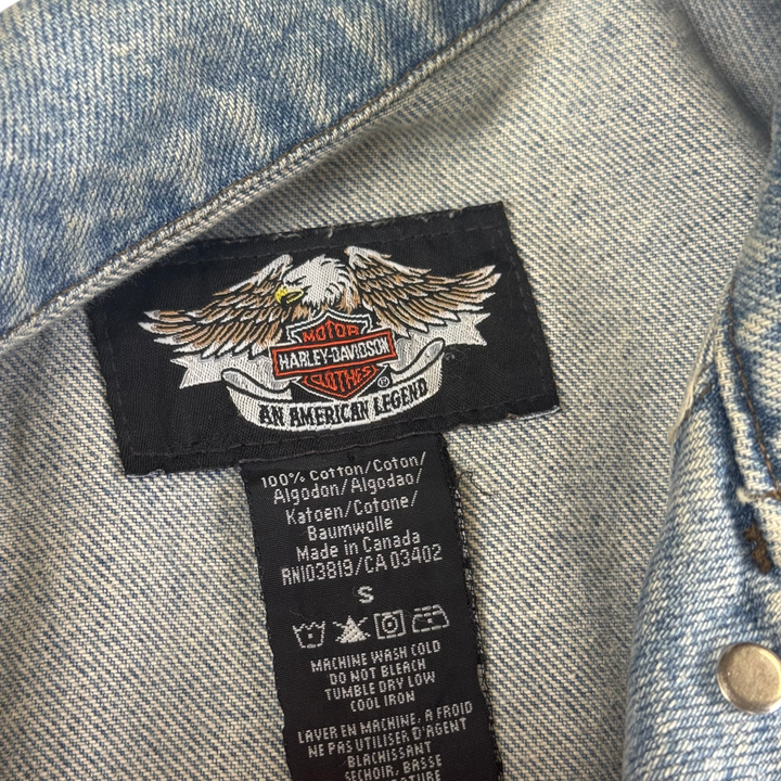 Vintage Harley-Davidson Denim Jacket Blue